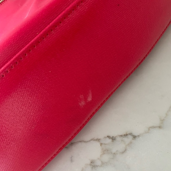 Kate Spade handbag. Never used no tags. Hot pink. Black and white inside - Picture 10 of 12